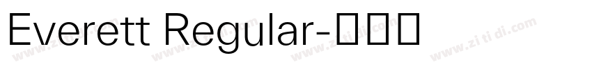 Everett Regular字体转换